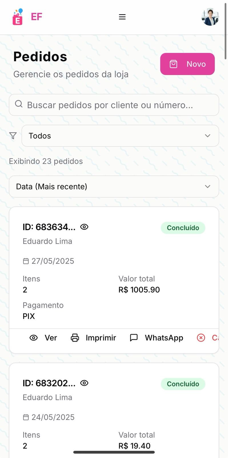 Gestão de Vendas Mobile
