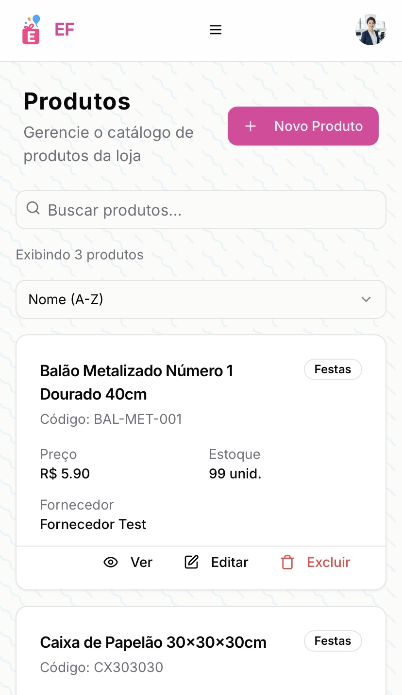 Gestão de Produtos Mobile